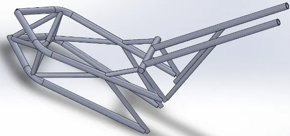 The steel trellis frame
